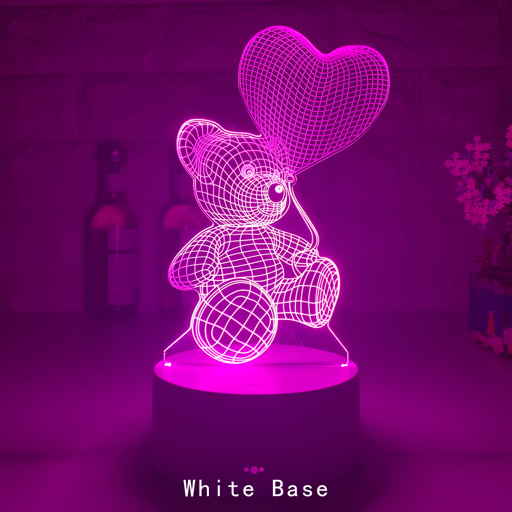 Love Bear 3D LED-Licht