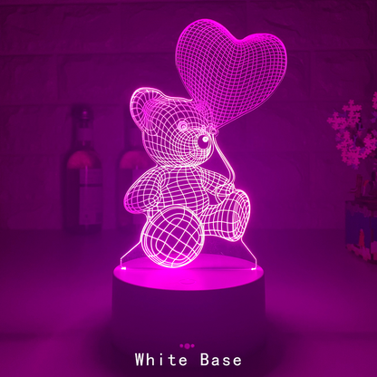 Love Bear 3D LED-Licht