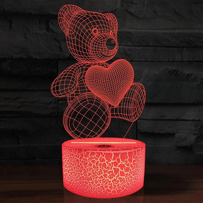 Love Bear 3D LED Light