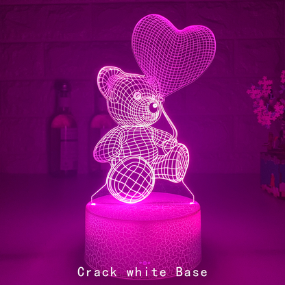 Love Bear 3D LED-Licht