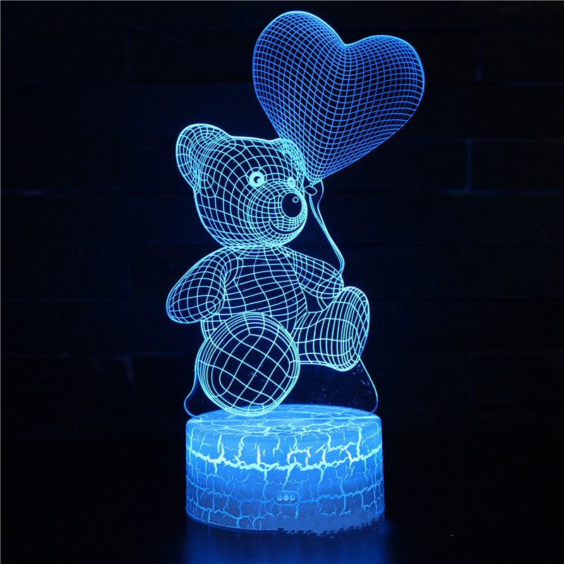 Love Bear 3D LED-Licht