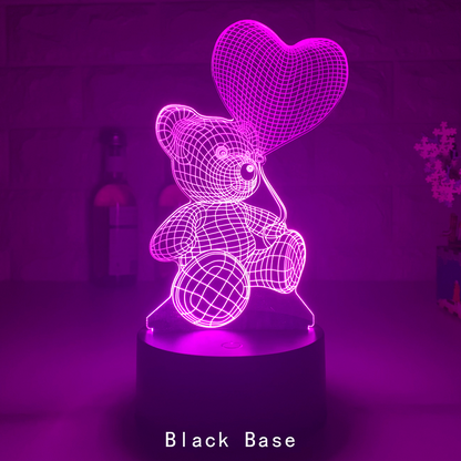 Love Bear 3D LED-Licht